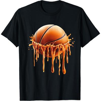 Basketball Drip Graphic T-Shirt