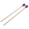 1 Pair Marimba Mallets Medium Hard Yarn Head with Maple Handle for Percussion Playing MQ?06Purple