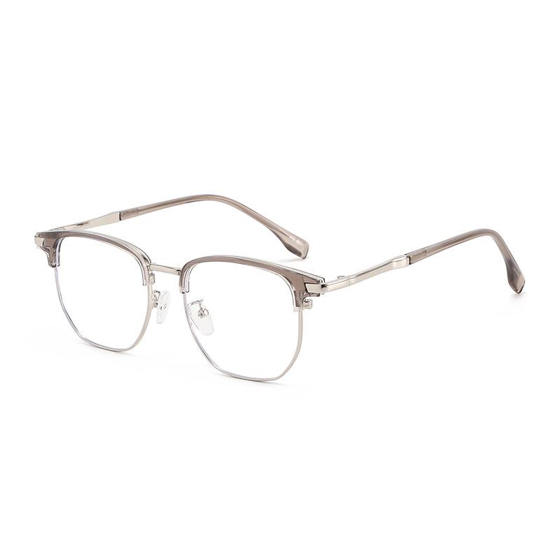 2026 TR90 Ultra-light Semi-rim Browline Blue Light Blocking Business Glasses Frame
