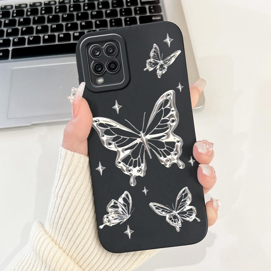 For Samsung Galaxy A22 4G Case Unique Grid Pattern Cover Soft TPU Phone Case For Samsung A22 A 22 Galaxy A42 5G Back Cover Coque