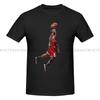 T-Shirt Michael Jordan Ziege mit Ball-Aufdruck Herren T-Shirts Top Y2k Harajuku Oberteile Street Fashion