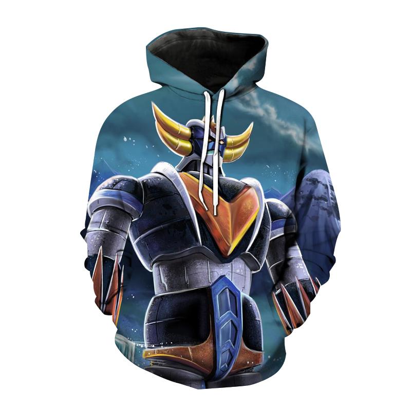 Neue Goldorak Hoodies UFO Roboter 3D Druck Sweatshirt Anime Grendizer Hoodie Männer Frauen Mode Streetwear Harajuku Kinder Jungen Kleidung