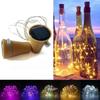 Solar Copper Wire Wine Bottle Fairy Lights - Battery-Powered Christmas Courtyard Decoration