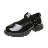 Zapatos de Cuero para Niñas, Novedad Primavera/Otoño, Zapatos Negros de Suela Blanda Estilo Británico para Niños, Bailarinas Blancas Estilo Universitario, Zapatos de Princesa para Niños