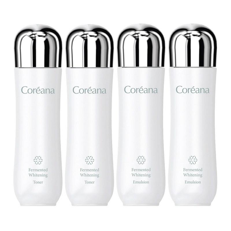 Coreana Fermented Whitening Toner + Emulsion, 2-Set, 2 Sets