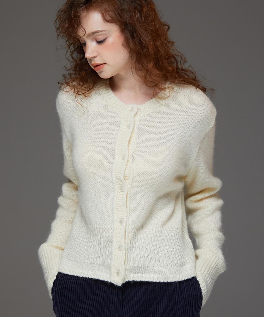 Awesome Studio Soft Mohair Cardigan Charcoal