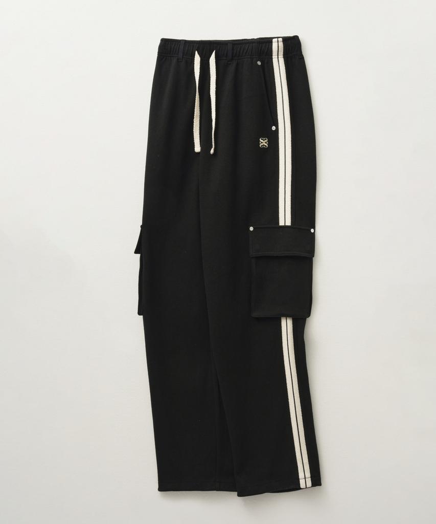 Seteo Roton Cargo Track Pants Caviar Black