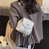 Sac à dos petit et portable à chaîne losange décontracté nouveau mode printemps et été sac à dos à une épaule porté en bandoulière tendance