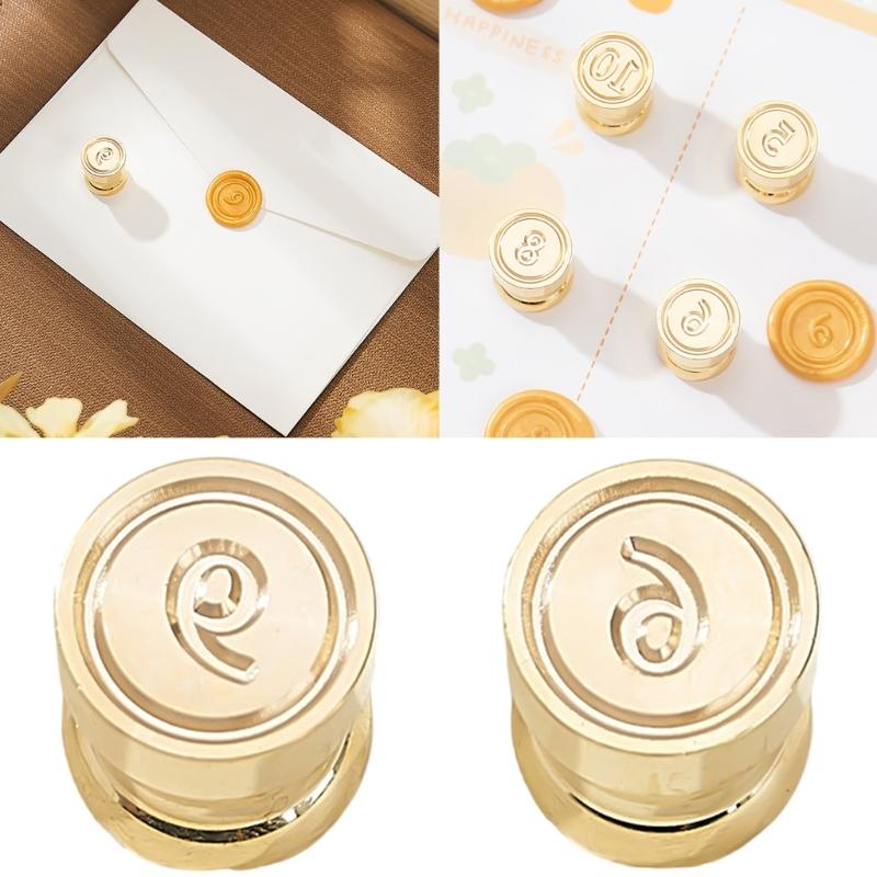 Sealing Wax Stamp Digital Series Wax Seal Stamp for Envelope Wedding Invitation Greeting Card Scrapbooking Decorations