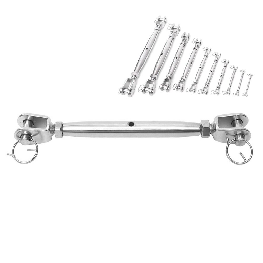 Screw Closed Body Marine Rigging Length Adjuster Clamp Hardware Tensioner 304 Stainless Steel M5-M12 Jaw Turnbuckle Bolt