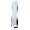 Oglindă elegantă de stativ fără ramă Neagră Oglindă de corp întreg Lățime 30cm x Înălțime 150cm Oglindă simplă incasabilă Magazin de îmbrăcăminte (Negru)