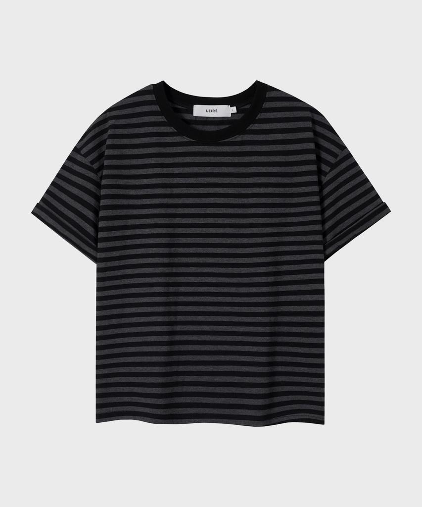 LEIRE Essential Striped Crop T-Shirt (7 Colors) (Type A)