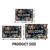 Merry Christmas Entrance Mat Christmas Carpet Mat Bathroom Non Slip and Absorbent Mat Door Mat