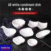 White Melamine Shell-Shaped Sauce Dish Set