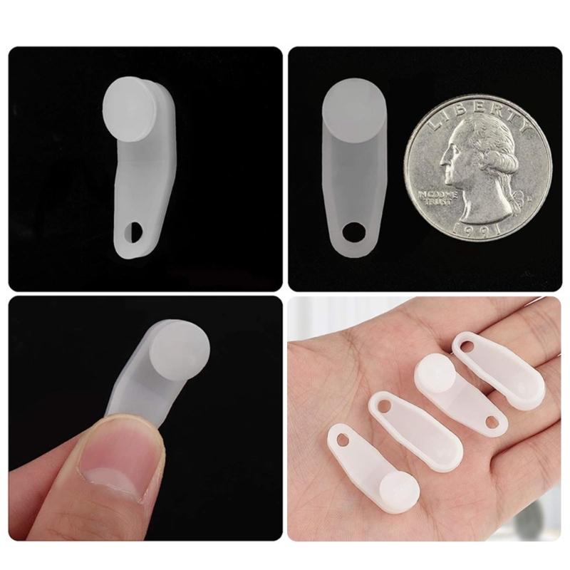 Traverses Rod Slides 30/60Pcs White Curtain Track Gliders Hooks Drapery Hook Curtain Accessories Replacement Parts