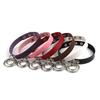 Lady Fashion Punk Choker Double Rings Pendant Faux Leather Short Collar Necklace