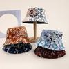 European and American New Bucket Hat Color Matching Printing Double-sided Basin Hat Four Seasons Sunshade Sunscreen Casual Hat Female Tide