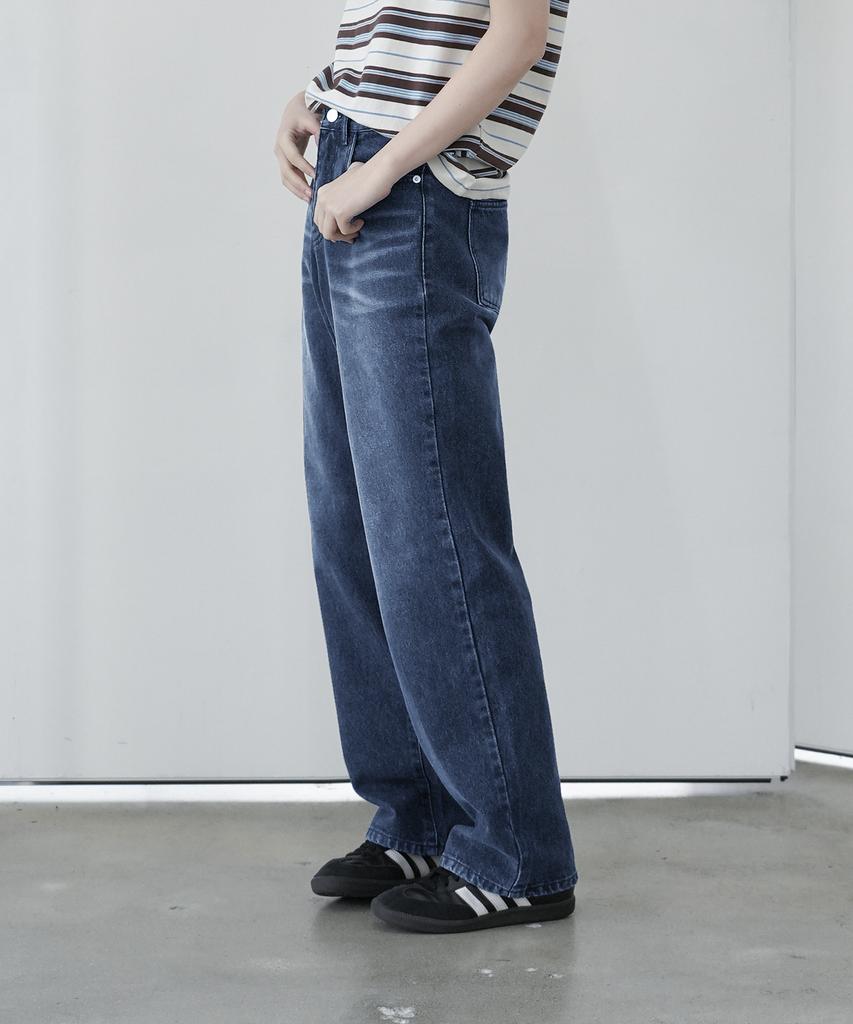 WAARFORWOMAN W57 Wide Denim Pants_Dark Blue
