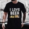 I Love Beer Tricouri grafice amuzante Bărbați Y2k Streetwear Friends Beer DAY Drinker Party Tops Haine de dimensiuni mari Tricouri cu mânecă scurtă