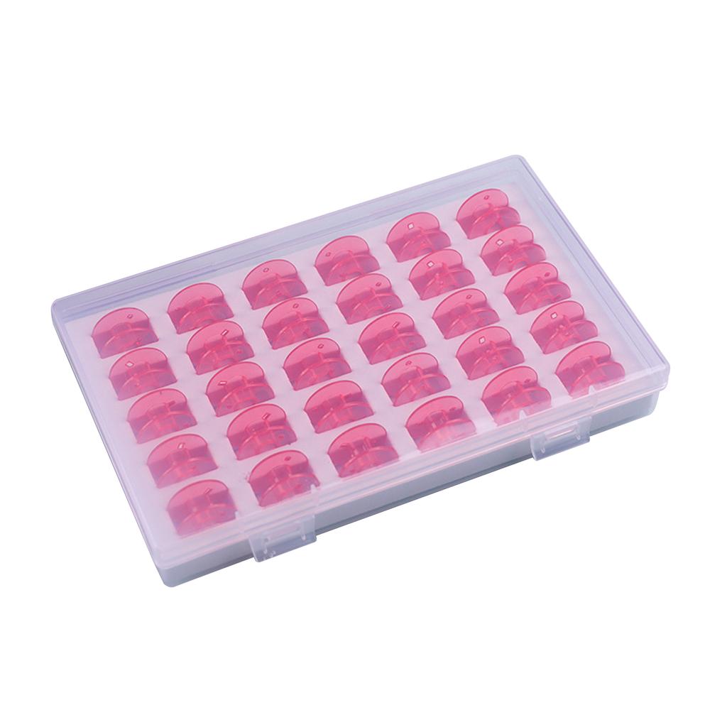 30Pcs Sewing Machine Sewing Thread Set Assorted Colors Bobbins & Sewing Thread Prewound Bobbins Thread with Storage Box
