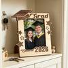 Graduation Photo Frame Class Picture Frame Tabletop of 2026 Wooden Standing Photo Display