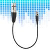 Copper Wire Mini XLR 3pin to XLR 3pin Female Aluminum Foil Shielded Microphone Cable  Daily Use