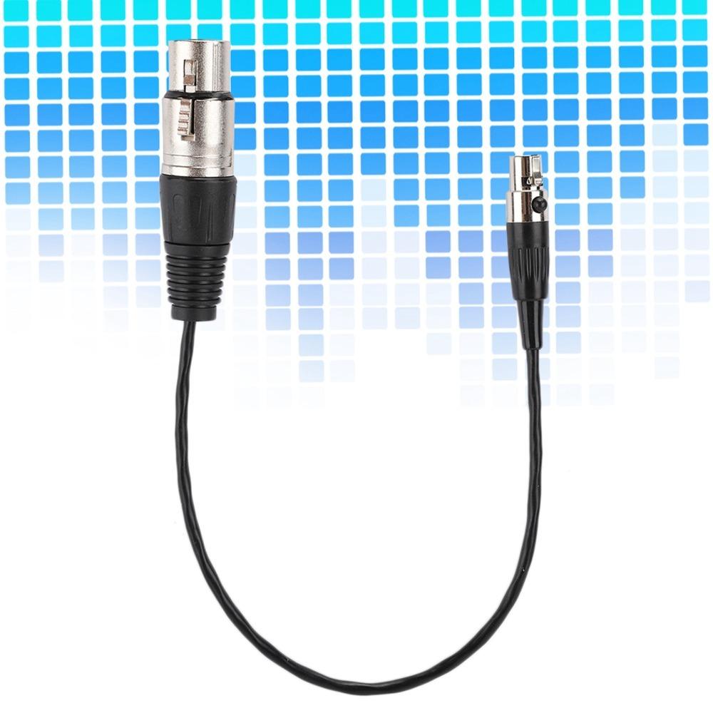 Copper Wire Mini XLR 3pin to XLR 3pin Female Aluminum Foil Shielded Microphone Cable Daily Use