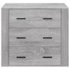 Vidaxl Cabinet, Sonoma Grey Oak, 80X33X70 Cm, Wood-Based Material