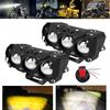 3 עדשות אופנועי LED פנס עבודה נקודת אור היי/אור נמוך זרקור אופנוע נהיגה מנורת ערפל פנסים חיצוניים קטנועים