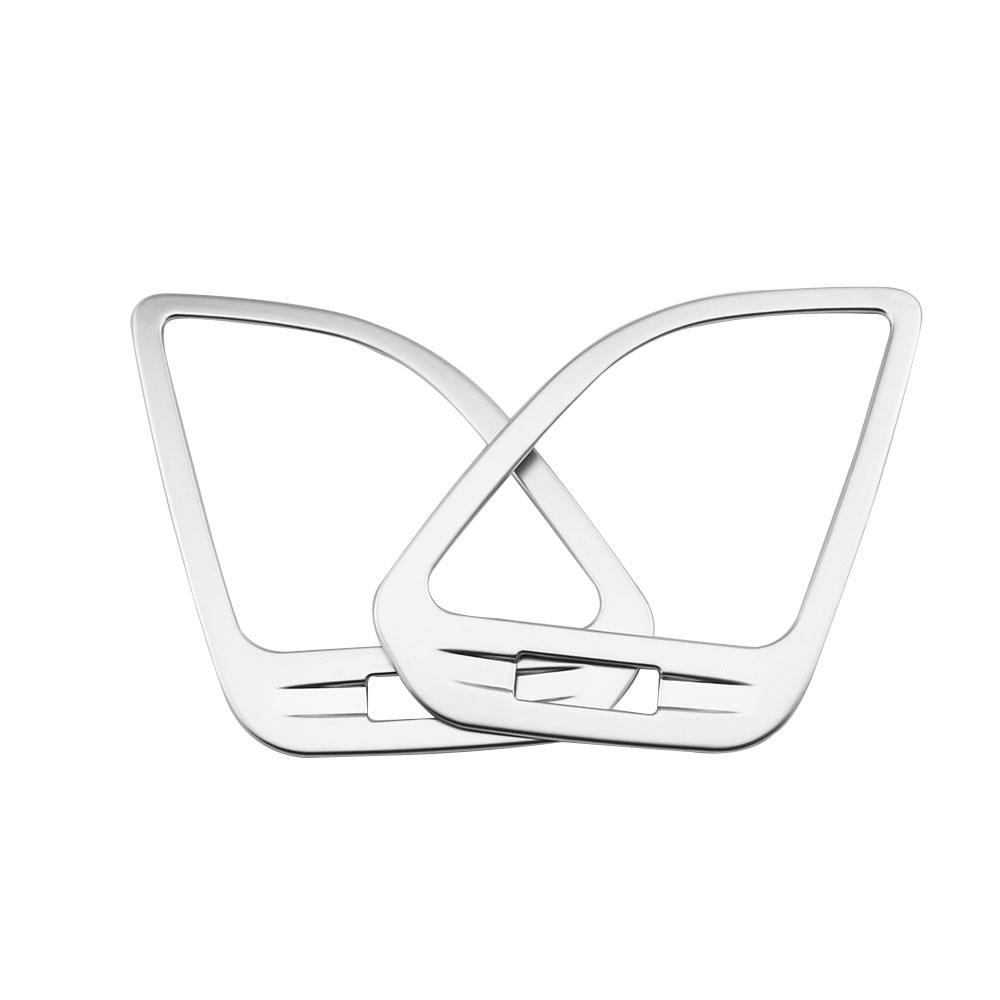 2Pcs/set Air Conditioning Tirm Cover Outlet Decoration Sticker for Hyundai Ix35 Tucson ix 2010 - 2015 LHD Car Accessories