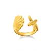 Roestvrij Staal Zeester Open Ringen voor Vrouwen Goudkleurig Geometrische Verstelbare Ring Bruiloft Feest Mode Sieraden Cadeau Anillos