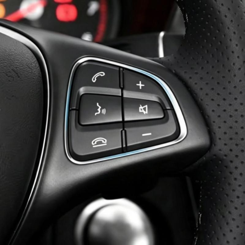 W205 Steering Wheel Button Set for W205 2014-2017, Left Right Button Panels Part Number A0999050300 A0999050200
