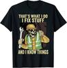 I Fix Stuff and I Know Things That's What I Do Skull Unisex T-shirt