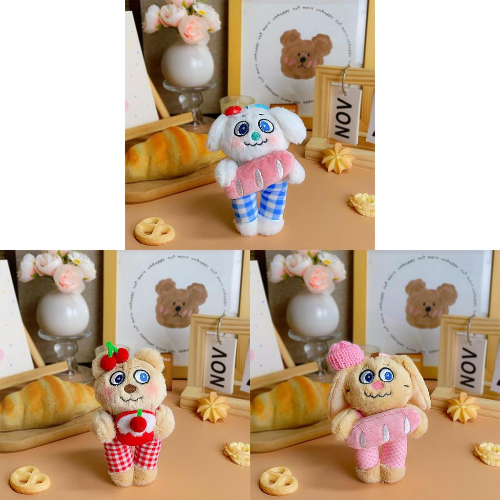 Cute Plush Animal Bag Charm With Polyester Fiber Filling For Kids And Teens