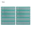 10 peças 2x8cm PCB protótipo de dupla face placa de ensaio estanhada placa universal