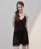 Mood Inside Woman (Woman) Satin Lace Dress_Black