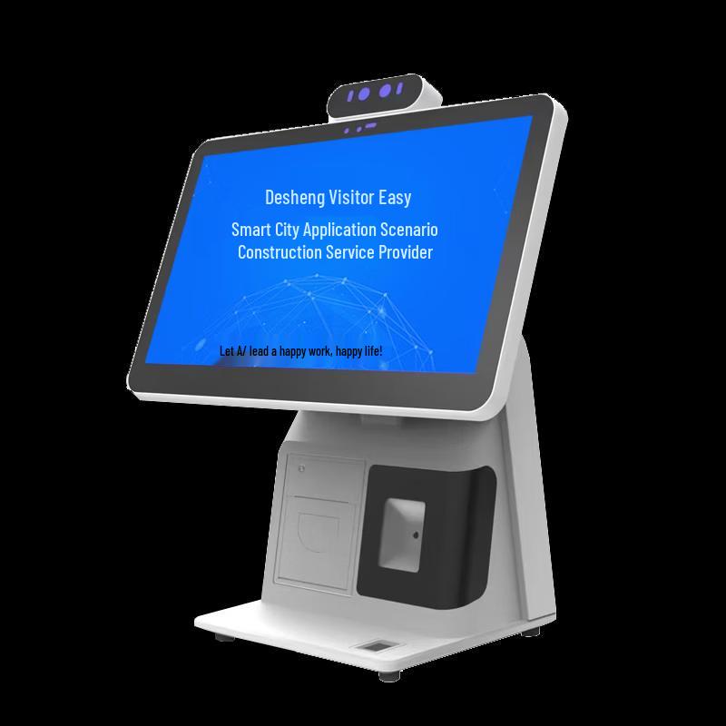 Tecsun Smart Face Recognition Visitor Kiosk System CN Plug (adapter Included)