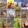DIY Deer 5D Diamond Painting Full Round Drill Animal Diamond Embroidery Cross Stitch Mosaic Kits Wall Art Home Decor