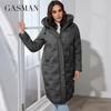 GASMAN 2024 New Fashion Parkas Women's Plus Size Casual Hooded Pocket Women Down Jacket Female Outwear 83390