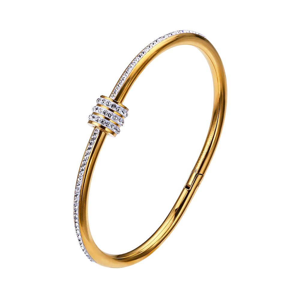 Damesarmband Unfade roestvrijstalen armband mode-sieraden goud zilver
