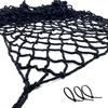 Sac Taske Fall Prevention Safety Net for Children, Stairs, Fence, Handrail, Anti-Pet and Anti-Bird Netting (Black, 1m X 2m)