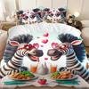 Zebra Duvet Cover Duvet Cover With Zebra Pattern Suitable For Children Boys Girls And Adults Soft Comfortable And Breathable