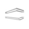 Fireplace Grille KRATKI LUFT White 9x80x40 Left Ventilation Set 2 Pcs