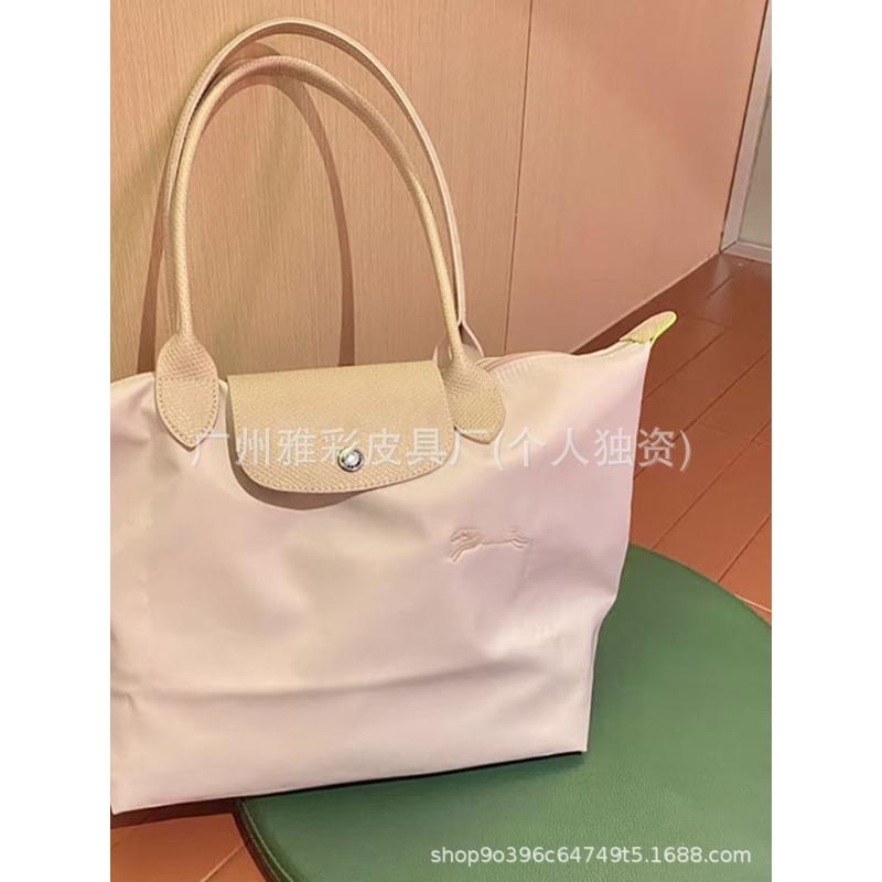 High quality dragon inlaid bag week commemorative embroidered dumpling bag nylon handbag large capacity shoulder tote bag