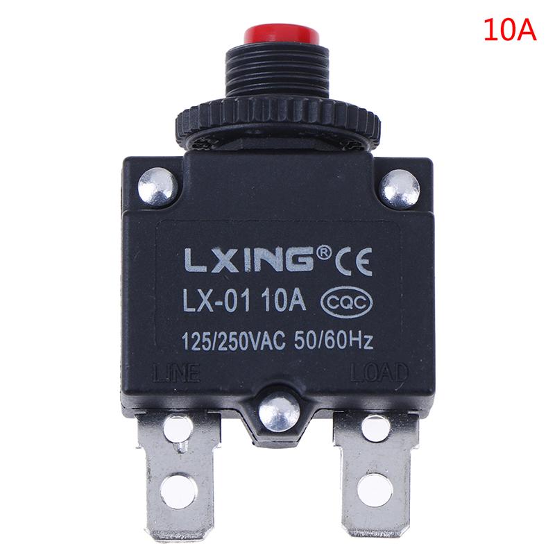 Circuit Breaker Overload Protector Switch Fuse 3A 4A 5A 6A 8A 10A 15A 20A 30A Switch Sockets and Accessories