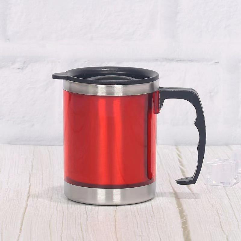 400 ml langlebig mit Deckel Edelstahl Doppelwand Reisebecher Isolierflasche Kaffee Teeflasche Thermoskanne Vakuumbecher