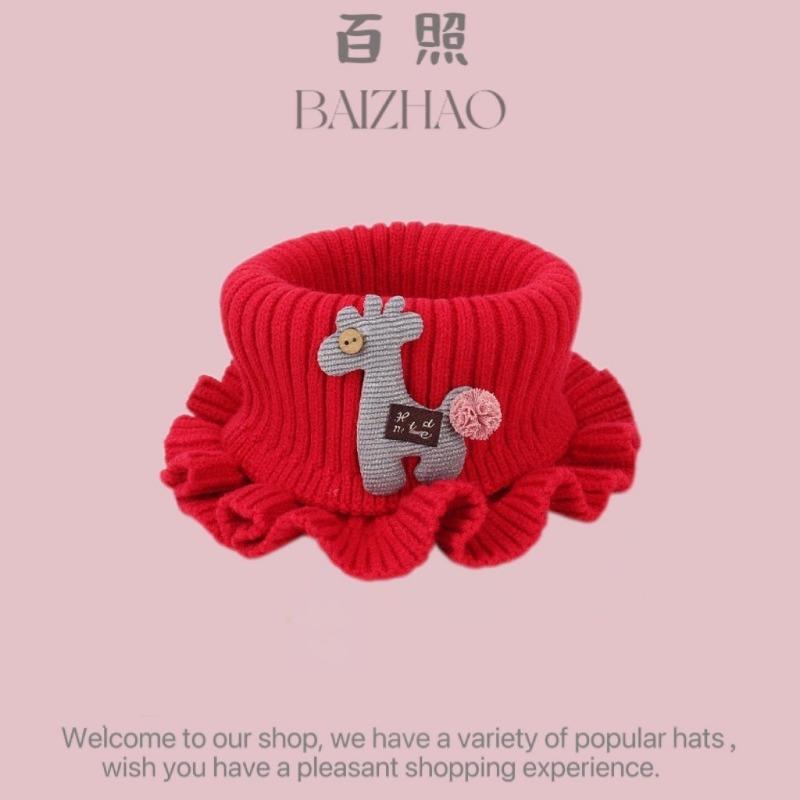 Autumn and Winter Boys and Girls Rhombus Windproof Ear Hats Baby Knitted Thickened Wool Hats Winter Children's Warm Hats