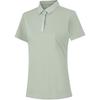 Li Ning Group Purchase Series Solid Color Breathable Casual Sports Polo Shirt Women Tops Khaki APLU200-2