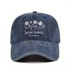 Spread Kindness Like Wildflowers Baseball Cap Distressed Washed Outdoor Casual Adjustable Hat