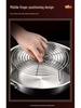 304 Stainless Steel Steaming Rack - Insulated Separator for Household Steamed Dishes with High & Low Feet Configuration.
